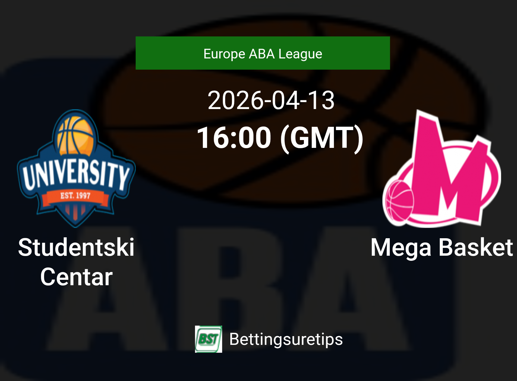 Studentski Centar vs Mega Basket Prediction and Pick - Europe ABA League Studentski Centar vs Mega Basket Prediction and Pick - Europe ABA League