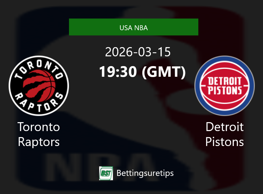 Toronto Raptors vs Detroit Pistons Prediction and Pick - USA NBA Toronto Raptors vs Detroit Pistons Prediction and Pick - USA NBA