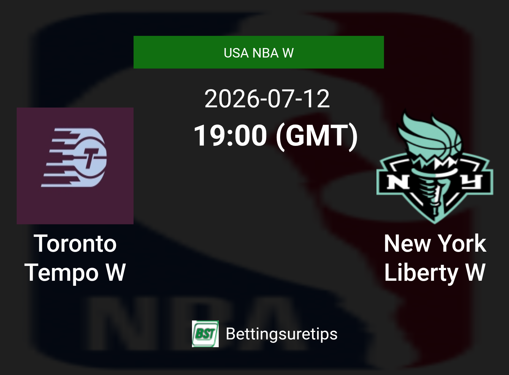 Toronto Tempo W vs New York Liberty W Prediction and Pick - USA NBA W Toronto Tempo W vs New York Liberty W Prediction and Pick - USA NBA W