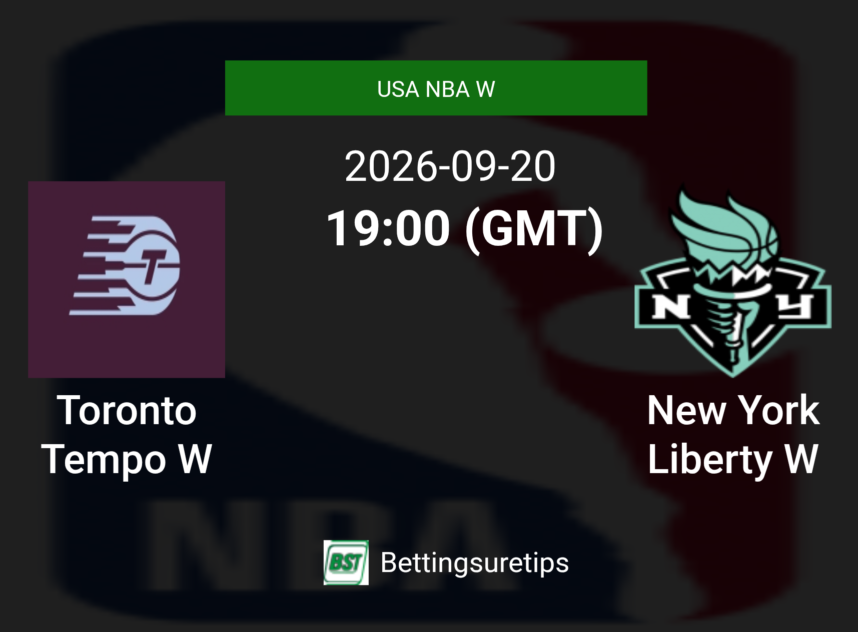 Toronto Tempo W vs New York Liberty W Prediction and Pick - USA NBA W Toronto Tempo W vs New York Liberty W Prediction and Pick - USA NBA W