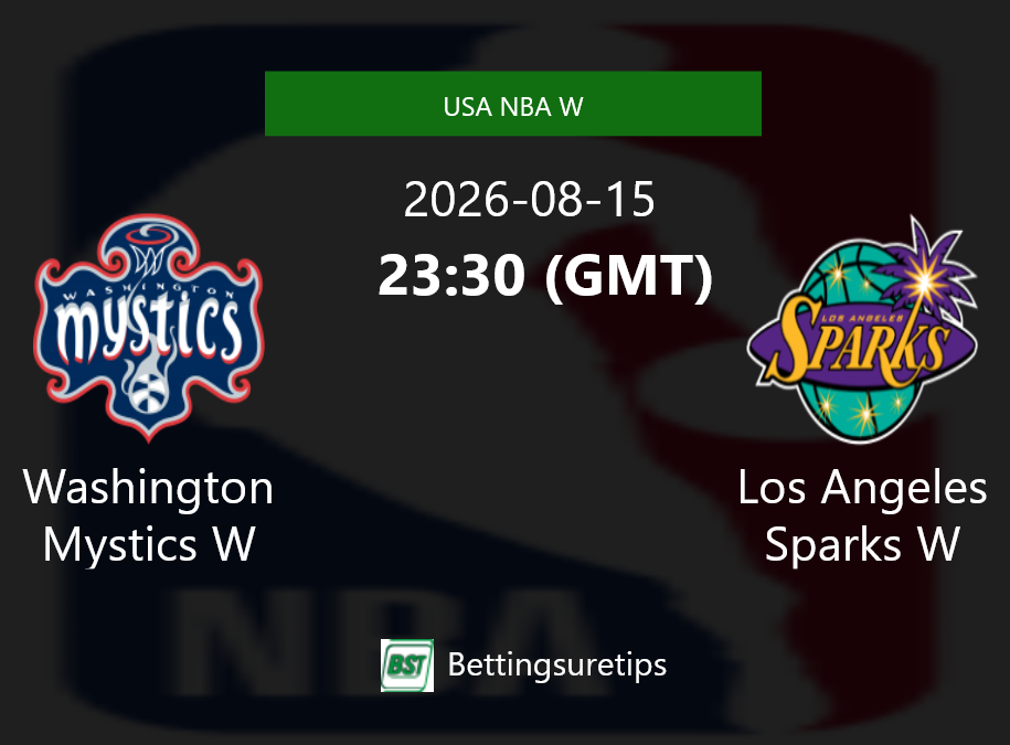 Washington Mystics W vs Los Angeles Sparks W Prediction and Pick - USA NBA W Washington Mystics W vs Los Angeles Sparks W Prediction and Pick - USA NBA W